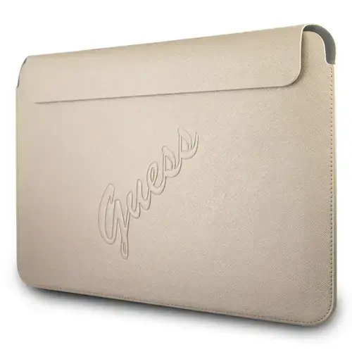 Husa Guess Saffiano pentru Laptop 13inch, Aurie GUCS13PUSASLG