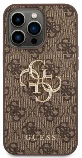 Husa Protectie Spate Guess 4G pentru iPhone 14 Pro Max (Maro)