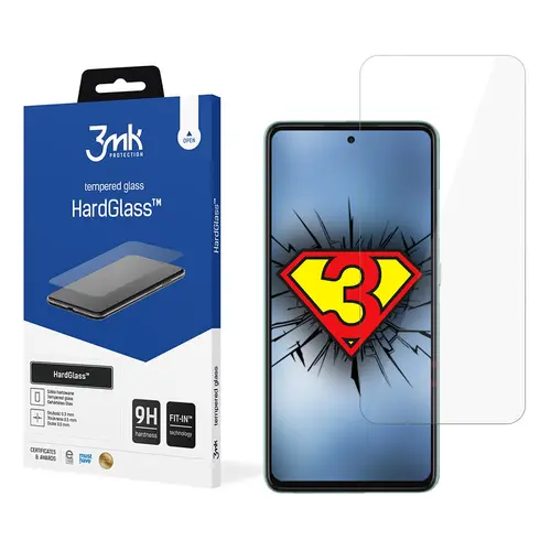 Folie protectie ecran telefon 3MK, HardGlass, Compatibila cu Samsung Galaxy A53 5G, Transparenta