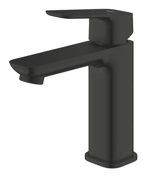 Baterie lavoar Grohe Cubeo 1017552430, M, monocomanda, mat, Negru