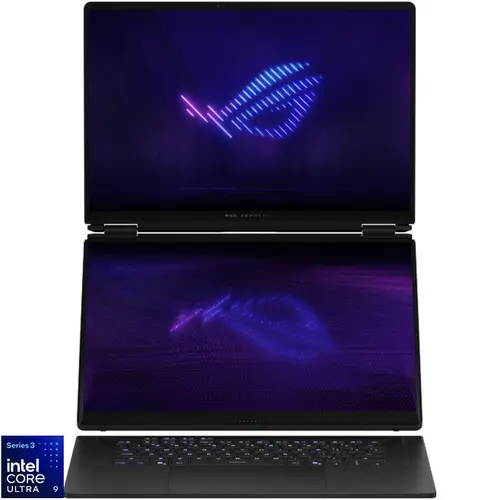 Laptop Gaming ASUS ROG Zephyrus Duo 16 GX651AX (Procesor Intel® Core™ Ultra 9 386H (18M Cache, up to 4.90 GHz) 16inch 3K OLED 120Hz Touch, 64GB LPDDR5X, 2TB SSD, GeForce RTX 5090 @24GB, Win 11 Pro, Gri)
