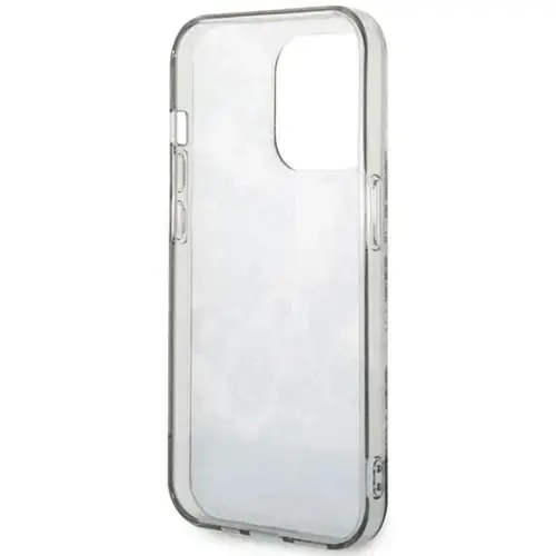Husa Protectie Spate Guess Porcelain Collection pentru Apple iPhone 14 Pro (Gri)