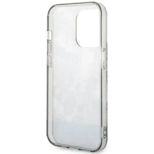 Husa Protectie Spate Guess Porcelain Collection pentru Apple iPhone 14 Pro (Gri)