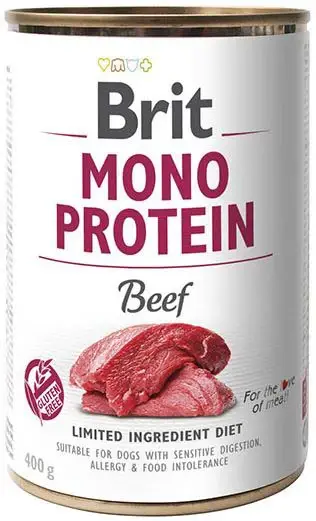 BRIT Conservă monoproteică pentru câini, cu Vită 400g