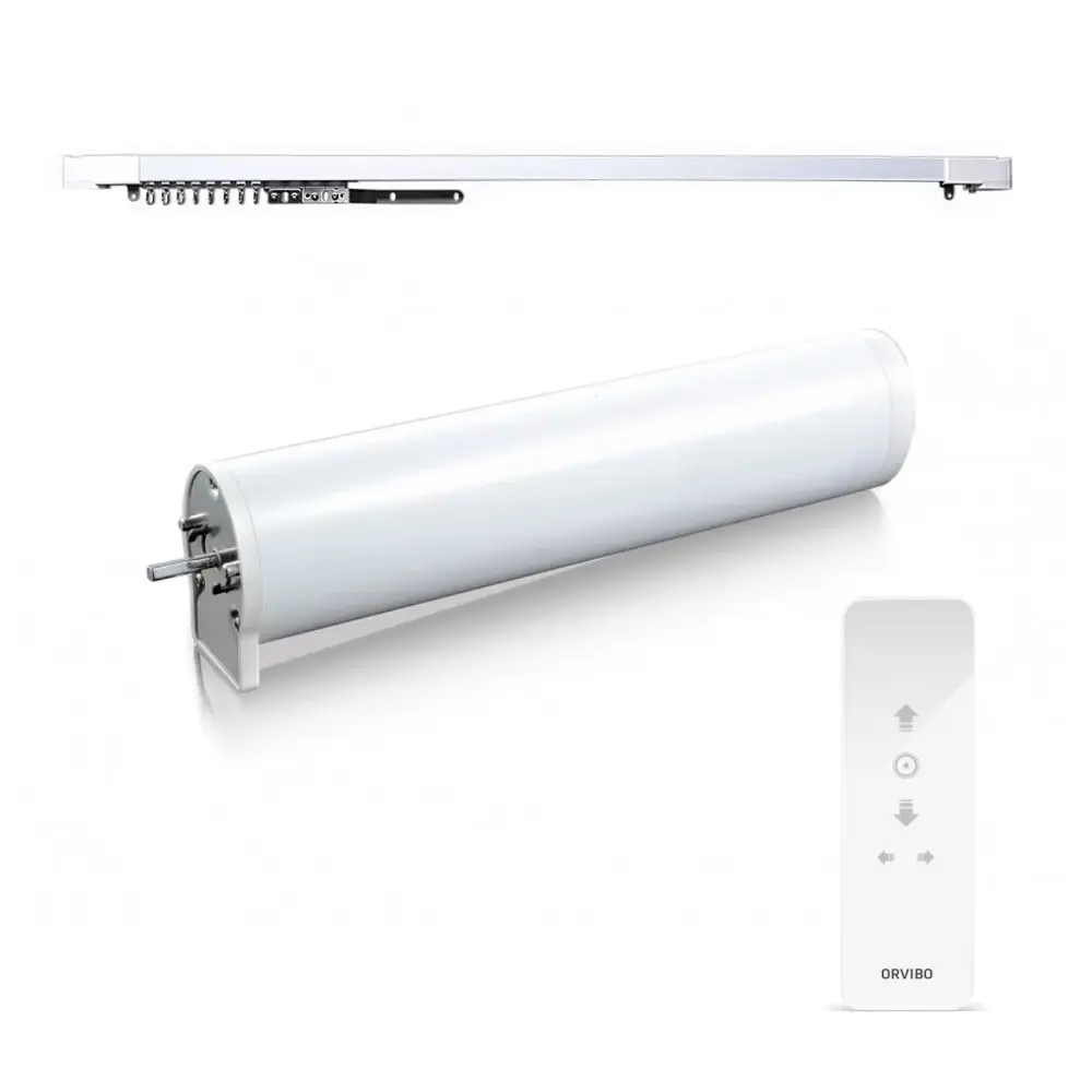 Kit Sina Draperie cu Deschidere Tip Cortina Orvibo, Lungime 2 m, Inclus motor &amp; Telecomanda