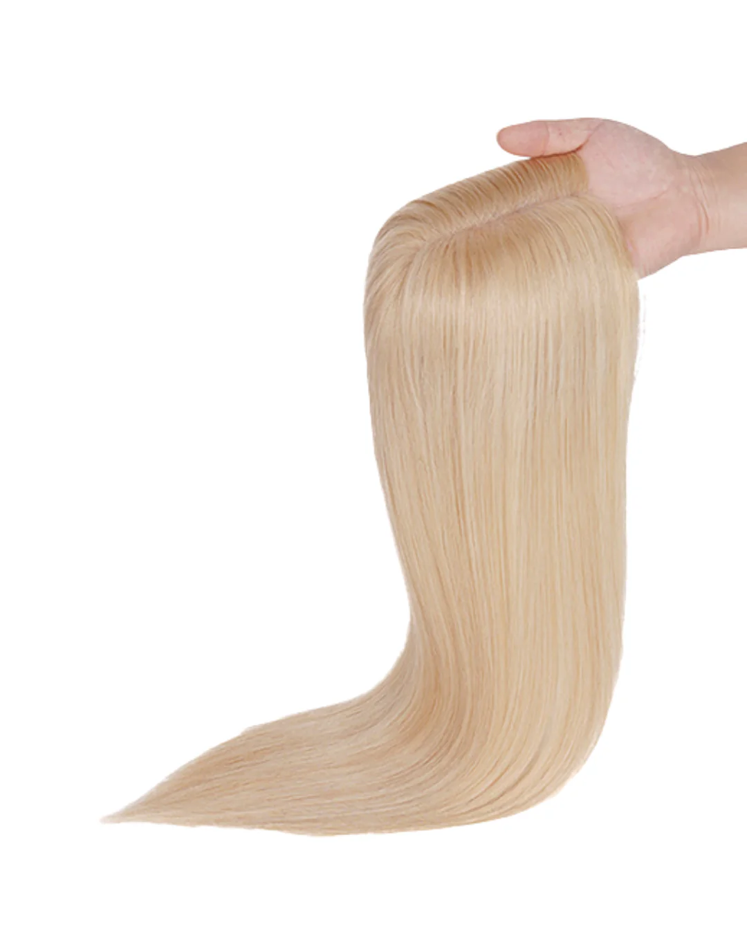 Silk Topper Helina Par Natural Rusesc Virgin 35cm Vanilla Blonde