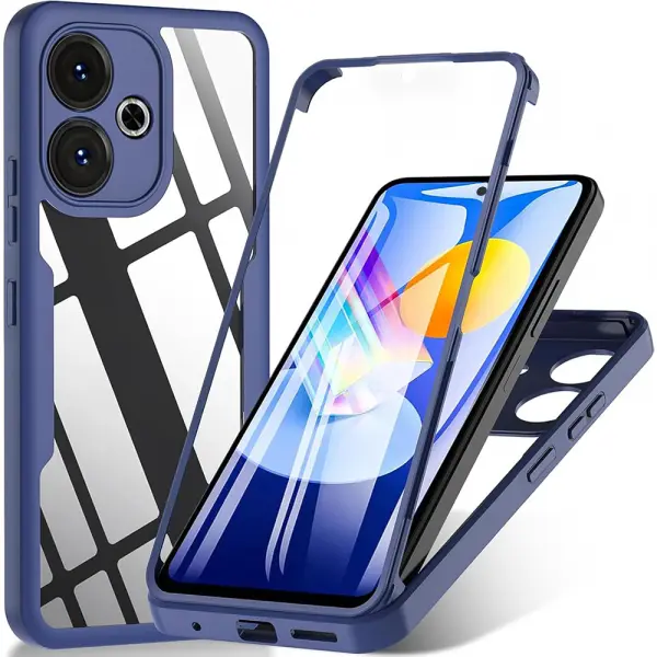 Husa pentru Xiaomi Poco M6 4G / Redmi 13, Techsuit, ColorVerse 360, Albastra