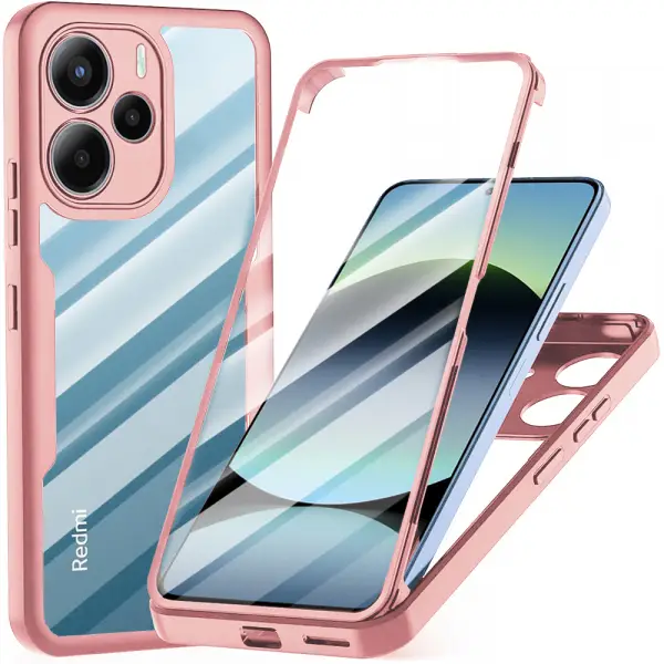 Husa pentru Xiaomi Redmi Note 14 4G (Standard), Techsuit, ColorVerse 360, Roz