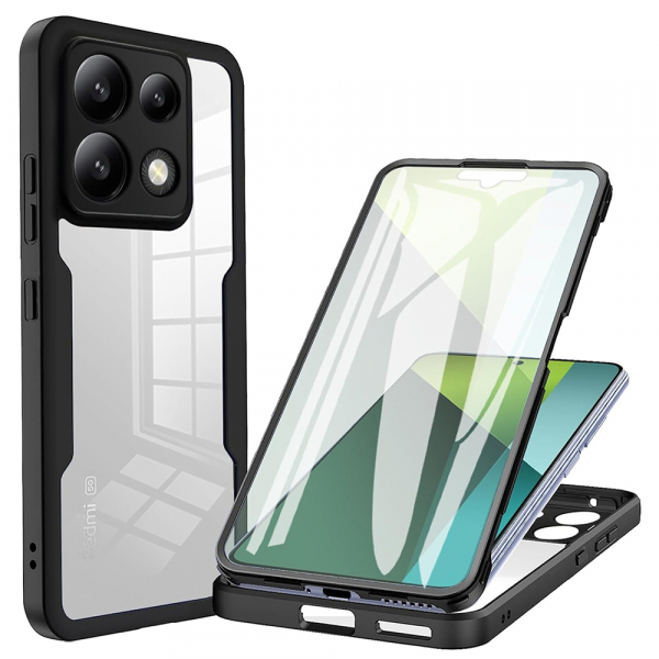 Husa pentru Xiaomi Poco X6 / Note 13 Pro 5G, Techsuit, ColorVerse 360, Neagra