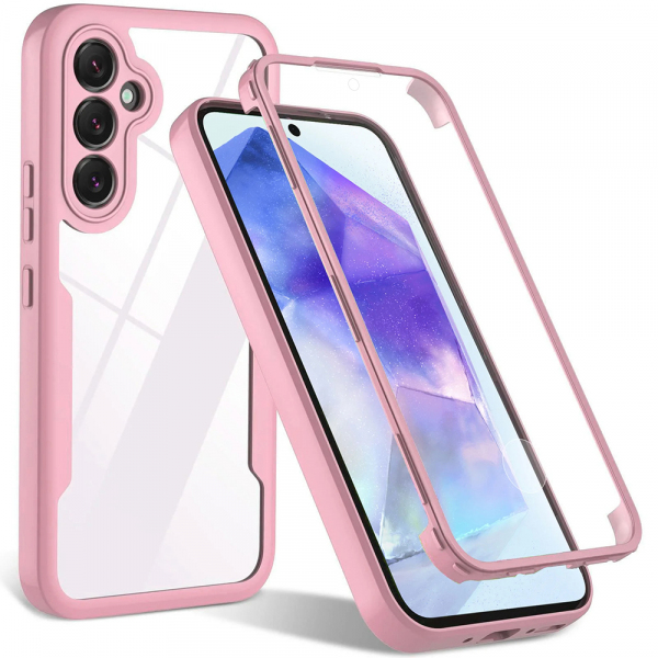 Husa pentru Samsung Galaxy A35 5G A356, Techsuit, ColorVerse 360, Roz
