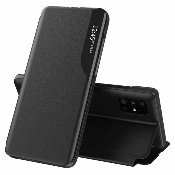 Husa pentru Samsung Galaxy A71 A715, Techsuit, eFold, Neagra