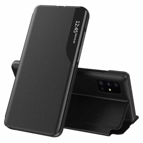 Husa pentru Samsung Galaxy A71 A715, Techsuit, eFold, Neagra