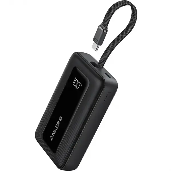 Baterie Externa Anker Zolo, 10000mAh, 30W, QC + PD, 1 x USB-A - 2 x USB-C, Neagra A1688H11
