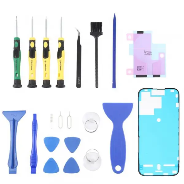 Kit Reparatii Jiafa JF-8182 pentru inlocuire Acumulator Apple iPhone 15 Pro, 21in1