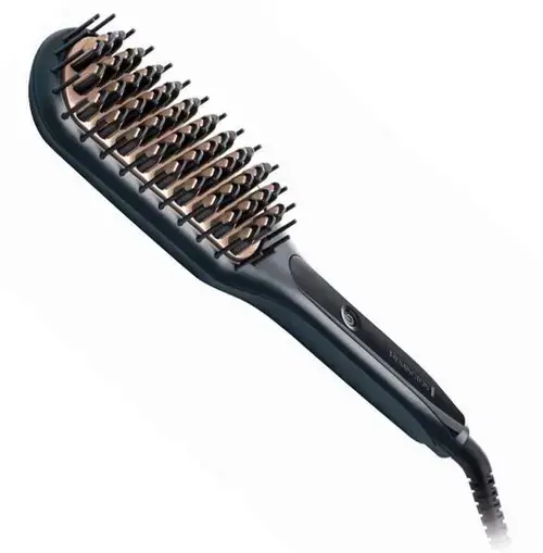 Perie de indreptat parul Remington CB7400, Invelis ceramic, 230 grade, Incalzire rapida, Husa (Negru)
