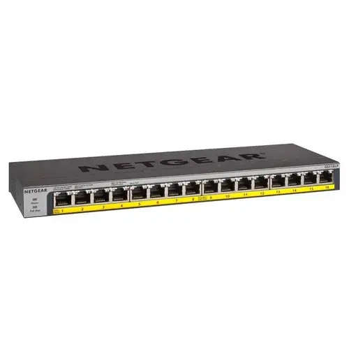Switch NetGear ProSAFE GS116LP, POE+ 76W, ProSAFE Lifetime Protection