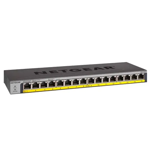 Switch NetGear ProSAFE GS116LP, POE+ 76W, ProSAFE Lifetime Protection