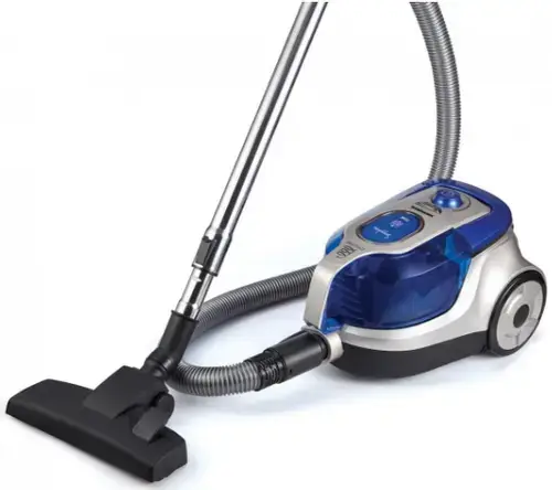 Aspirator fara sac Heinner HVC-V750BL, 750W, recipient praf din plastic 2.2L, filtrare ciclonica, filtru HEPA dublu 13 (Albastru)