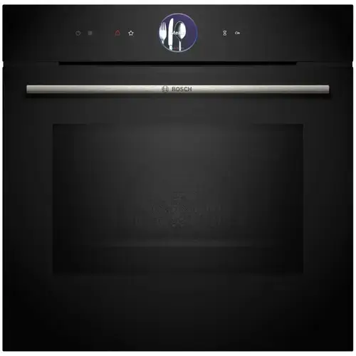 Cuptor incorporabil Bosch HMG7361B1, Electric, 67 l, Multifunctional, Functie microunde, 20 functii , Air Fry, Home Connect, Autocuratare EcoClean Direct, Grill (Negru)