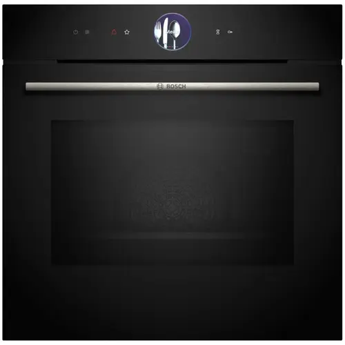 Cuptor incorporabil Bosch HMG7361B1, Electric, 67 l, Multifunctional, Functie microunde, 20 functii , Air Fry, Home Connect, Autocuratare EcoClean Direct, Grill (Negru)