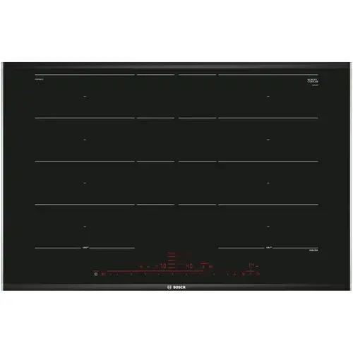 Plita incorporabila Bosch PXY875DC1E, Inductie, 4 zone de gatit, MaxiFlex, PerfectFry, 80 cm (Negru)