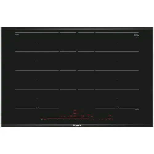 Plita incorporabila Bosch PXY875DC1E, Inductie, 4 zone de gatit, MaxiFlex, PerfectFry, 80 cm (Negru)