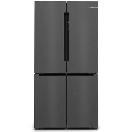 Side by side Bosch KFN96AXEA, Multidoor, 605 l, No Frost, Clasa E, Home Connect, Iluminare LED, VitaFresh, H 183 cm, Inox Negru antiamprenta