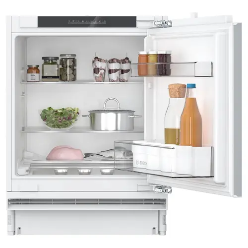 Frigider incorporabil cu o usa Bosch KUR21VFE0, 134 l, Clasa E, Usa reversibila, Iluminare LED, H 87 cm (Alb)