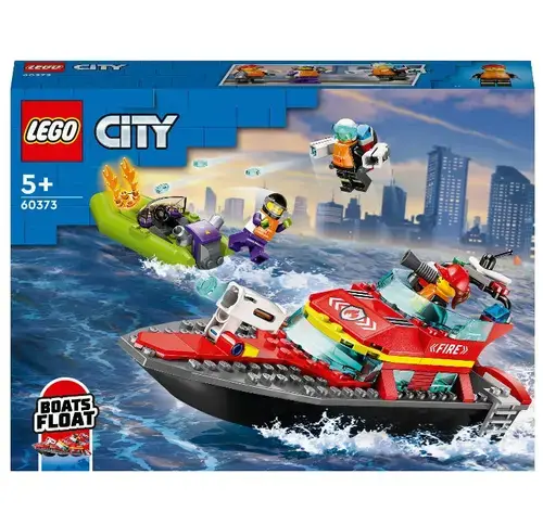 LEGO® City Barca de salvare a pompierilor 60373