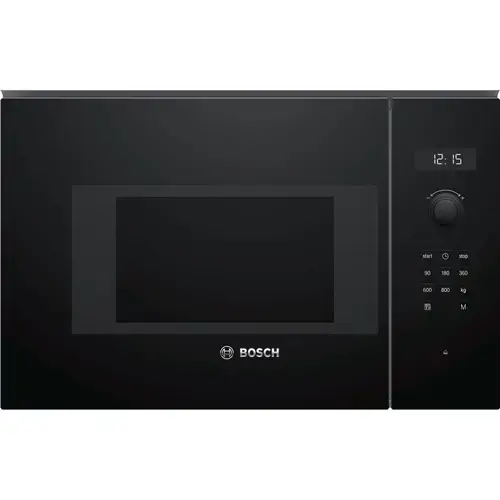 Cuptor cu microunde incorporabil Bosch BFL524MB0, AutoPilot 7, 20L, 800W, Negru
