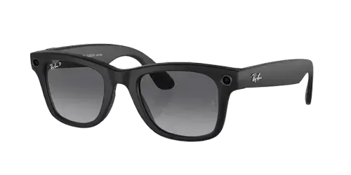 Ochelari de soare Smart Ray-ban META WAYFARER, Wi-Fi 6, Bluetooth, Aparat foto cu filmare, Asistent vocal, 32GB Flash, Rama mata, Lentile Grafit Polarizate (Negru)