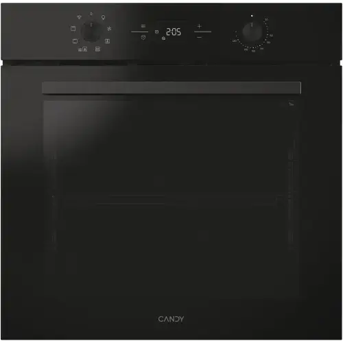 Cuptor incorporabil Candy Titanium CA6 NP3T2HTB, Electric, 78 litri, Curatare Hidrolitica, mod gatire: convectie + ventilare aer cald, 9 functii, Butoane Pushpull, Clasa A+ (Negru)