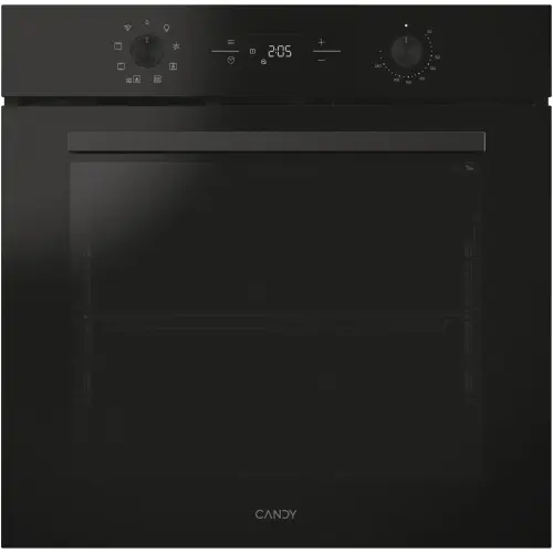 Cuptor incorporabil Candy Titanium CA6 NP3T2HTB, Electric, 78 litri, Curatare Hidrolitica, mod gatire: convectie + ventilare aer cald, 9 functii, Butoane Pushpull, Clasa A+ (Negru)