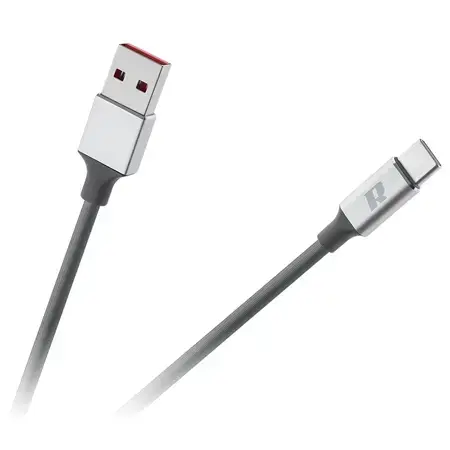 Cablu de date REBEL RB-6011-200-B, USB 3.0 - USB-C, 2m (Negru)