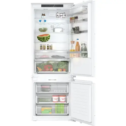 Combina frigorifica incorporabila Bosch KBN96ADD0, 382 l, Total NoFrost, VitaFresh, Functie Super racire, Control electronic, Home Connect, Raft sticle, Clasa D, H 193 cm (Alb)