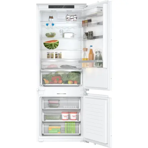 Combina frigorifica incorporabila Bosch KBN96ADD0, 382 l, Total NoFrost, VitaFresh, Functie Super racire, Control electronic, Home Connect, Raft sticle, Clasa D, H 193 cm (Alb)