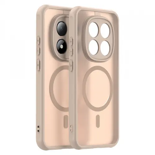 Husa MagSafe pentru Xiaomi Redmi Note 15 Pro 5G, Techsuit, HaloFrost II, Aurie