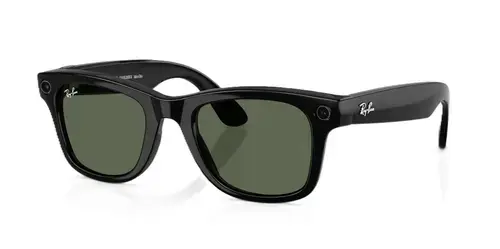 Ochelari Smart Ray-ban META Wayfarer Gen 2 RW4012 601/71 53-22, Wi-Fi 6, Bluetooth, Aparat foto cu filmare, Asistent vocal, 32GB Flash, Lentile G-15 Verzi (Negru)