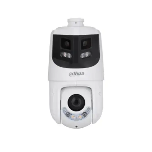 Camera supraveghere exterior IP Speed Dome PTZ Dahua Starlight TiOC SDT4E425-8P-GB-APV1, 8MP + 4MP, 5 - 125mm, IR/lumina alba 100m/50m, 25x, slot card, Smart tracking, panoramic, PoE+
