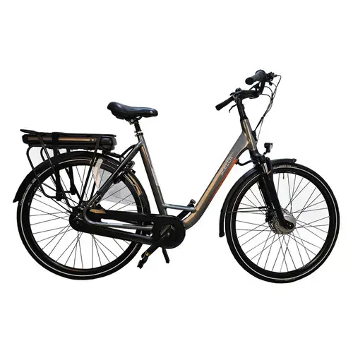 Bicicleta Electrica Stella Livorno Dama FDST RTE 2.0, roti 28 Inch, cadru M, viteza maxima25 km/h, motor 250 W, Gri