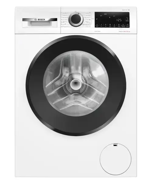 Masina de spalat rufe cu uscator Bosch WNG24401BY, 9 Kg spalare, 6 Kg uscare, 1400 RPM, AutoDry, Iron Assist, EcoSilence Drive, 14 programe, Clasa A (Alb)