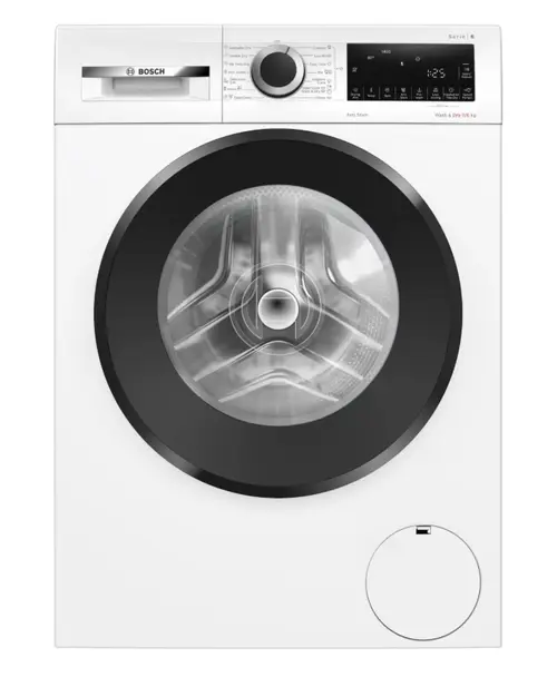 Masina de spalat rufe cu uscator Bosch WNG24401BY, 9 Kg spalare, 6 Kg uscare, 1400 RPM, AutoDry, Iron Assist, EcoSilence Drive, 14 programe, Clasa A (Alb)