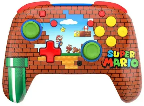 Controller Turtle Beach Rematch Wireless NS Mario Bricks Reveal, Pentru Nintendo Switch, Licentiat Oficial (Rosu)
