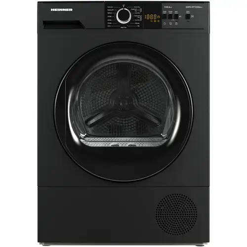 Uscator de rufe Heinner HHPD-V9T1CHSA++, Pompa de caldura, 9 kg, Clasa A++, Display Led, Functie Anti-sifonare (Gri)