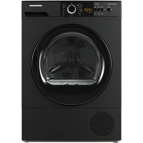 Uscator de rufe Heinner HHPD-V9T1CHSA++, Pompa de caldura, 9 kg, Clasa A++, Display Led, Functie Anti-sifonare (Gri)