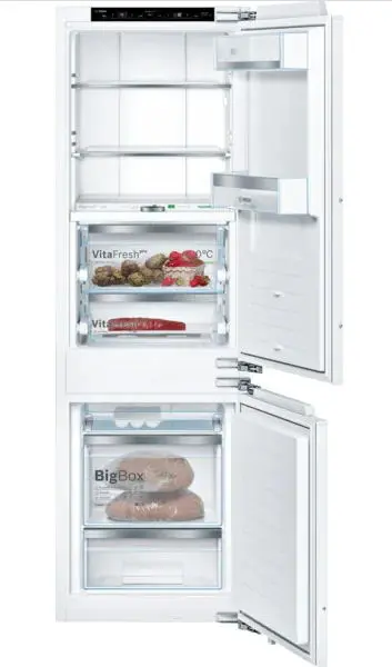 Combina frigorifica incorporabila Bosch KIF86PFE0, 223 L, NoFrost, Clasa E, H 177.2 cm (Alb)