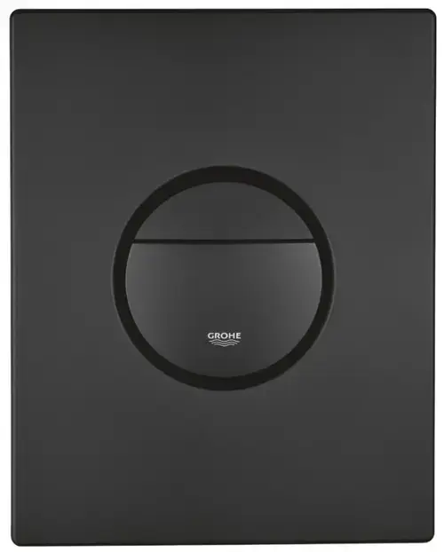 Clapeta WC Grohe Nova Cosmopolitan 38765KF0, verticala, dubla, 156 x 197 mm, ABS, mat, Negru