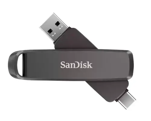 Stick USB SanDisk Extreme Pro Dual 512GB, USB-C 3.2 Gen 2, Negru