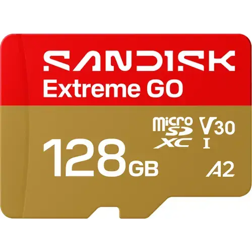 Card Memorie microSDXC SanDisk Extreme GO Android A2, 128Gb, Clasa 10 / UHS-1 U1