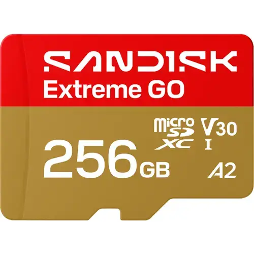 Card Memorie microSDXC SanDisk Extreme GO Android A2, 256Gb, Clasa 10 / UHS-1 U1
